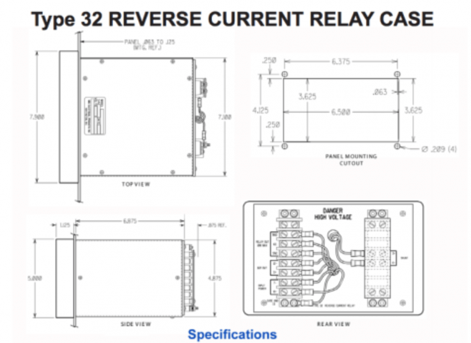 The Swartz Type 32 Reverse Current Relay Swartz Engineering
